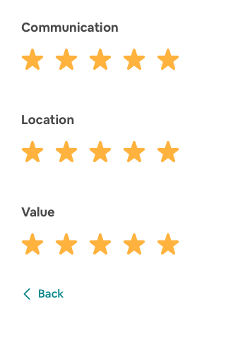 Airbnb's rating system encourages a good host review